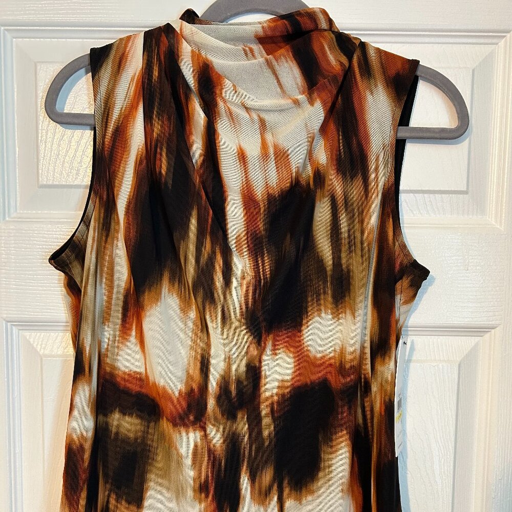 Calvin Klein Blouse, Size Medium, Multi-Color, NWT